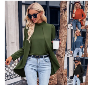 long-sleeved woman blouse