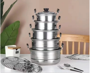 kitchenware set stainless steel