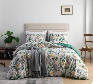 three-piece brushed quilt